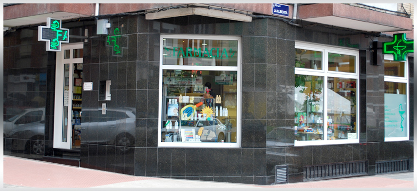 fachada de la farmacia